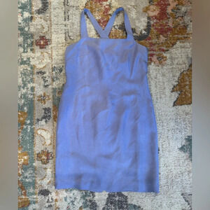 100% silk vintage Ann Taylor lilac periwinkle dress
